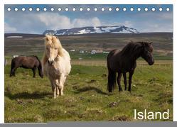 Island (Tischkalender 2024 DIN A5 quer), CALVENDO Monatskalender von Gulbins,  Helmut