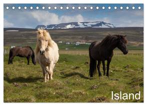Island (Tischkalender 2024 DIN A5 quer), CALVENDO Monatskalender von Gulbins,  Helmut