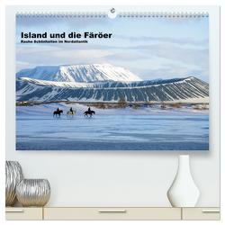 Island und die Färöer (hochwertiger Premium Wandkalender 2024 DIN A2 quer), Kunstdruck in Hochglanz von Pantke,  Reinhard