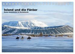 Island und die Färöer (Tischkalender 2024 DIN A5 quer), CALVENDO Monatskalender von Pantke,  Reinhard