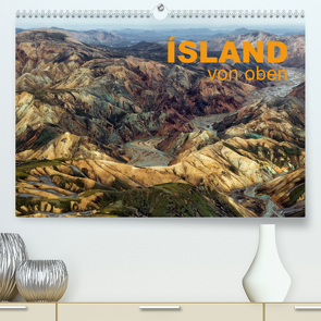 Island von oben (Premium, hochwertiger DIN A2 Wandkalender 2023, Kunstdruck in Hochglanz) von Ratzer,  Klaus