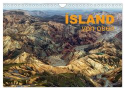 Island von oben (Wandkalender 2024 DIN A4 quer), CALVENDO Monatskalender von Ratzer,  Klaus