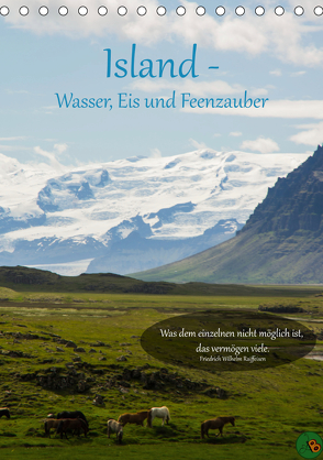 Island – Wasser, Eis und Feenzauber (Tischkalender 2020 DIN A5 hoch) von Alexandra Burdis,  ©