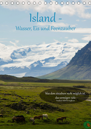 Island – Wasser, Eis und Feenzauber (Tischkalender 2021 DIN A5 hoch) von Alexandra Burdis,  ©