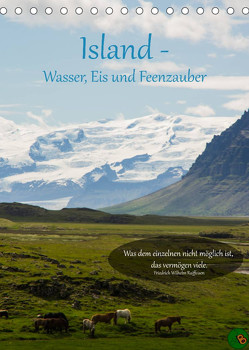 Island – Wasser, Eis und Feenzauber (Tischkalender 2023 DIN A5 hoch) von Alexandra Burdis,  ©