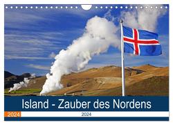 Island – Zauber des Nordens (Wandkalender 2024 DIN A4 quer), CALVENDO Monatskalender von Pantke,  Reinhard