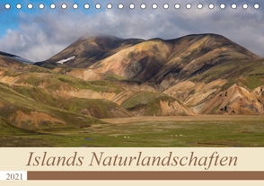 Islands Naturlandschaften (Tischkalender 2021 DIN A5 quer) von Jürgens,  Olaf