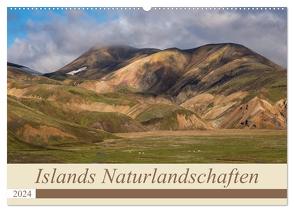 Islands Naturlandschaften (Wandkalender 2024 DIN A2 quer), CALVENDO Monatskalender von Jürgens,  Olaf