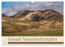 Islands Naturlandschaften (Wandkalender 2024 DIN A3 quer), CALVENDO Monatskalender von Jürgens,  Olaf