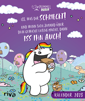 Iss, was dir schmeckt – Pummeleinhorn-Wandkalender 2023 von Pummel & Friends