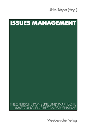 Issues Management von Röttger,  Ulrike