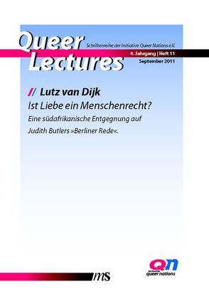 Ist Liebe ein Menschenrecht? von Dijk,  Lutz Van, Eggeling,  Tatjana, Feddersen,  Jan