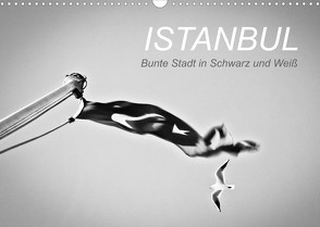 Istanbul – Bunte Stadt in Schwarz und Weiß (Wandkalender 2023 DIN A3 quer) von Reinecke,  Ina