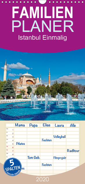 Istanbul Einmalig – Familienplaner hoch (Wandkalender 2020 , 21 cm x 45 cm, hoch) von Enders,  Borg