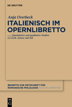Italienisch im Opernlibretto von Overbeck,  Anja