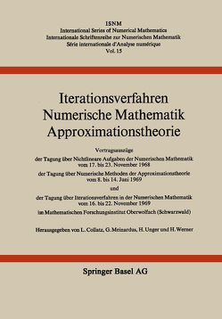 Iterationsverfahren Numerische Mathematik Approximationstheorie von Collatz, MEINARDUS, Unger, Werner