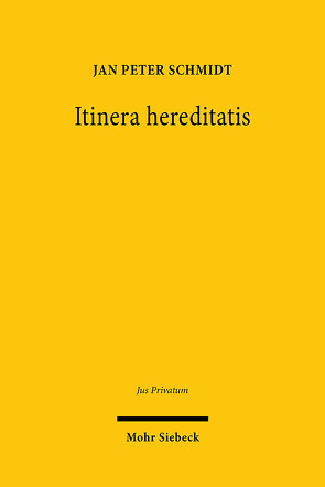 Itinera hereditatis von Schmidt,  Jan Peter