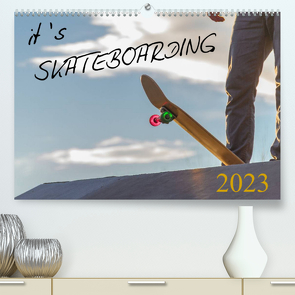 it’s SKATEBOARDING (Premium, hochwertiger DIN A2 Wandkalender 2023, Kunstdruck in Hochglanz) von Wenk,  Michael