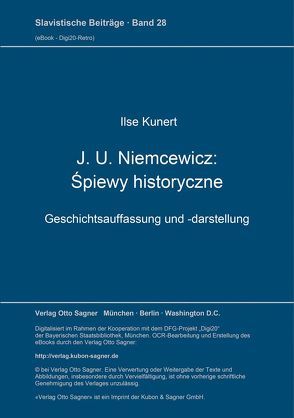 J. U. Niemcewicz: Śpiewy historyczne von Kunert,  Ilse