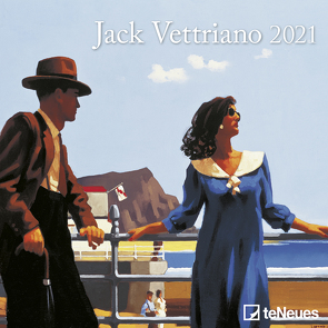 Jack Vettriano 2021 – Wand-Kalender – Mini-Broschürenkalender – 17,5×17,5 – 17,5×35 geöffnet – Kunst-Kalender von Vettriano,  Jack