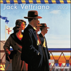 Jack Vettriano 2023 – Wand-Kalender – Broschüren-Kalender – 30×30 – 30×60 geöffnet – Kunst-Kalender von Vettriano,  Jack