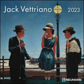 Jack Vettriano 2023 – Wand-Kalender – Mini-Broschürenkalender – 17,5×17,5 – 17,5×35 geöffnet – Kunst-Kalender von Vettriano,  Jack