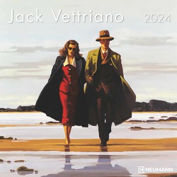 Jack Vettriano 2024 – Wand-Kalender – Broschüren-Kalender – 30×30 – 30×60 geöffnet – Kunst-Kalender von Vettriano,  Jack