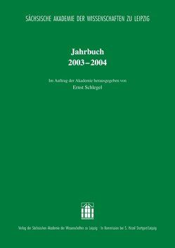 Jahrbuch 2003–2004 von Schlegel,  Ernst