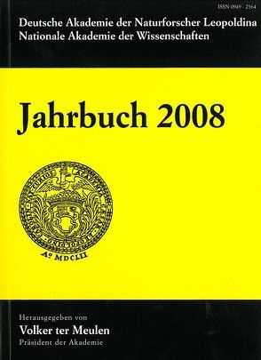 Jahrbuch 2008 von Deutsche Akademie der Naturforscher, Meulen,  Volker ter
