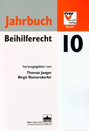 Jahrbuch Beihilferecht 10 von Jaeger,  Thomas, Rumersdorfer,  Birgit