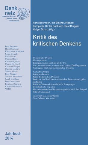Jahrbuch Denknetz 2014: Kritik des kritischen Denkens von Denknetz