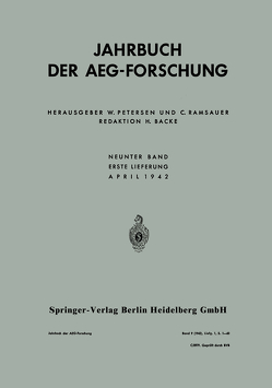 Jahrbuch der AEG-Forschung von Schmideck,  Anton J.