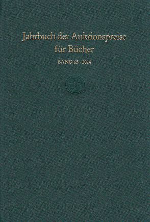 Jahrbuch der Auktionspreise für Bücher, Handschriften und Autographen (Buch)