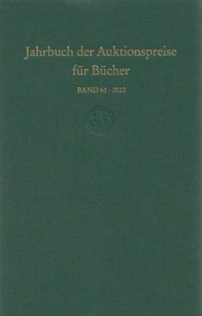 Jahrbuch der Auktionspreise für Bücher, Handschriften und Autographen (Buch)