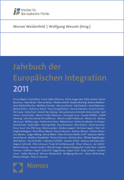 Jahrbuch der Europäischen Integration 2011 von Weidenfeld,  Werner, Wessels,  Wolfgang