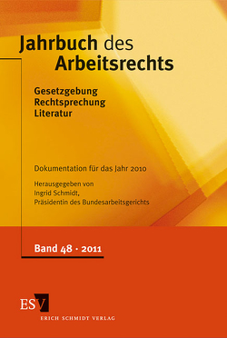 Jahrbuch des Arbeitsrechts von Schmidt,  Ingrid