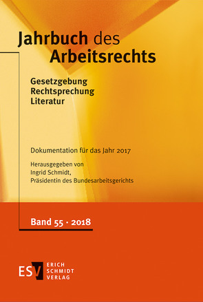 Jahrbuch des Arbeitsrechts von Schmidt,  Ingrid