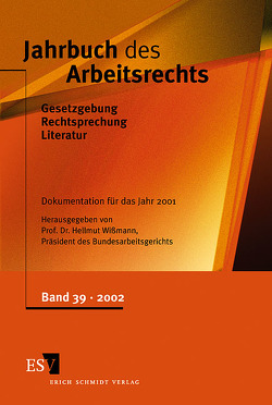 Jahrbuch des Arbeitsrechts von Wißmann,  Hellmut