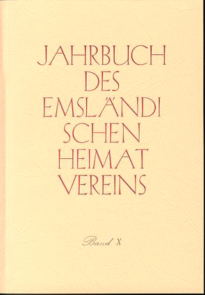 Jahrbuch des Emsländischen Heimatvereins / 1963 von Behnes,  Jürgen, Belonje,  J, Brinkers,  Christa