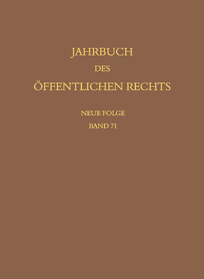 Jahrbuch des öffentlichen Rechts der Gegenwart. Neue Folge von Lepsius,  Oliver, Nußberger,  Angelika, Schönberger,  Christoph, Waldhoff,  Christian, Walter,  Christian