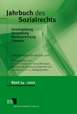 Jahrbuch des Sozialrechts / Jahrbuch des Sozialrechts, Band 24 von Gitter,  Wolfgang, Wannagat,  Georg
