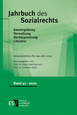 Jahrbuch des Sozialrechts / Jahrbuch des Sozialrechts Dokumentation für das Jahr 2019 von Rolfs,  Christian, Udsching,  Peter
