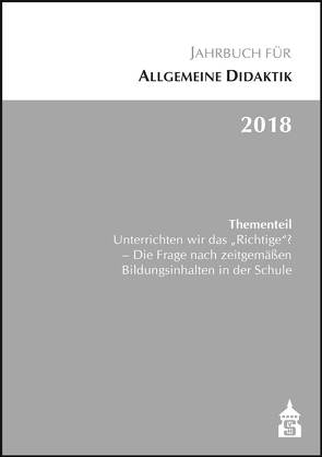 Jahrbuch für Allgemeine Didaktik 2018 von Zierer,  Klaus