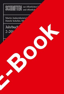 Jahrbuch für öffentliche Finanzen 2-2016 von Junkernheinrich,  Martin, Korioth,  Stefan, Lenk,  Thomas, Scheller,  Henrik, Woisin,  Matthias
