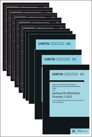 Jahrbuch für öffentliche Finanzen 2009–2021 von Junkernheinrich,  Martin, Korioth,  Stefan, Lenk,  Thomas, Scheller,  Henrik, Tscheulin,  Dieter K., Woisin,  Matthias