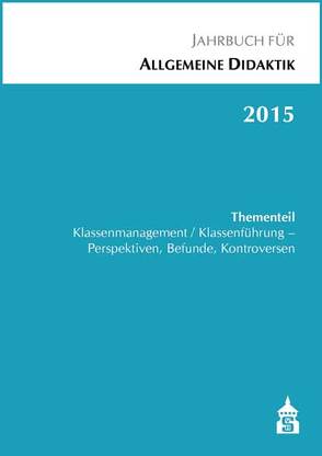 Jahrbuch für Allgemeine Didaktik 2015 von Zierer,  Klaus