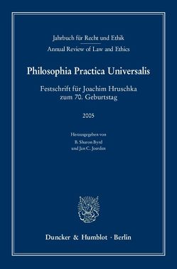 Jahrbuch für Recht und Ethik / Annual Review of Law and Ethics. von Byrd,  B. Sharon, Joerden,  Jan C.