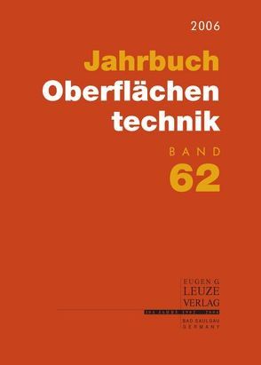 Jahrbuch Oberflächentechnik von Suchentrunk,  Richard