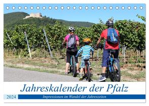 Jahreskalender der Pfalz (Tischkalender 2024 DIN A5 quer), CALVENDO Monatskalender von Herrmann,  Udo