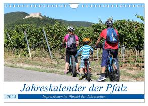 Jahreskalender der Pfalz (Wandkalender 2024 DIN A4 quer), CALVENDO Monatskalender von Herrmann,  Udo